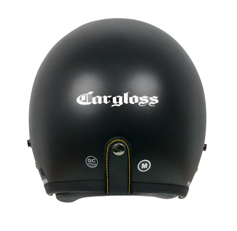 Cargloss CFM Retro Helm Half Face - Black Doff 4
