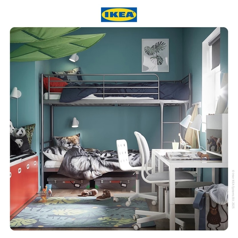 IKEA SVARTA Rangka Tempat Tidur Tingkat 4