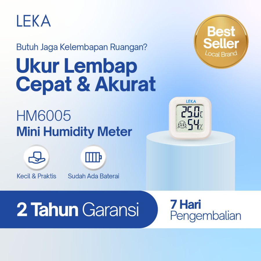 Tissor Indonesia LEKA Mini Humidity Meter  HM6005