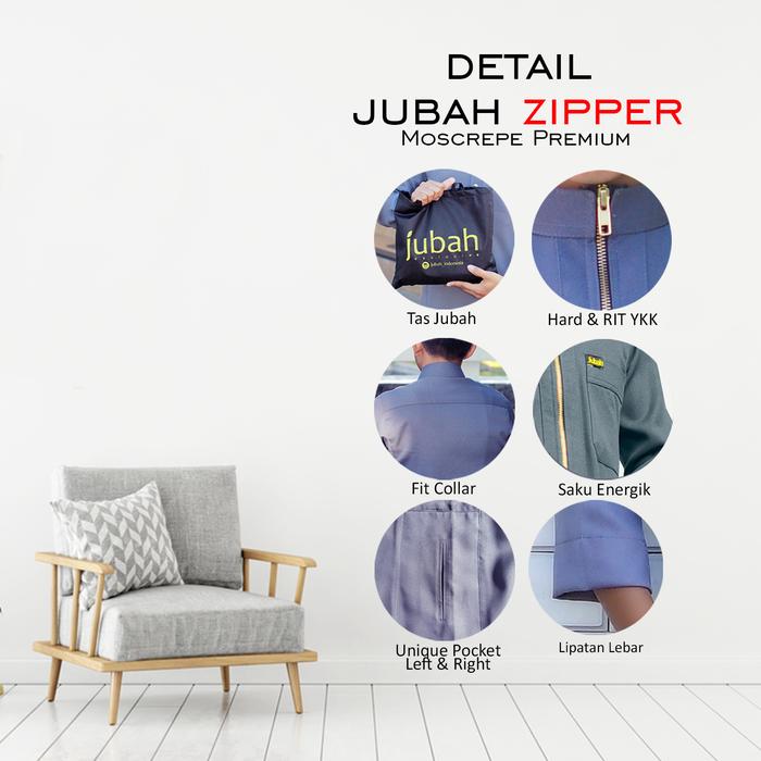 DeJubah DeJubah Jubah Zipper Anak