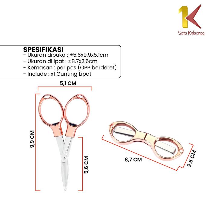 Satu Keluarga Gunting Lipat Portable  C1199
