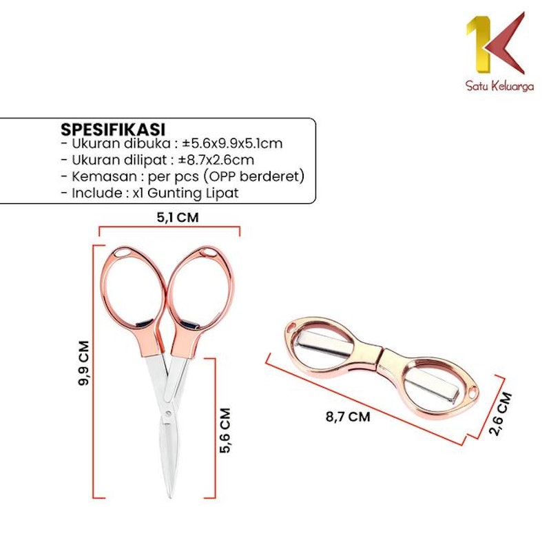 Satu Keluarga Gunting Lipat Portable 5