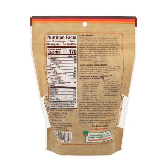 Bob's Red Mill Organic Tricolor Quinoa Grain