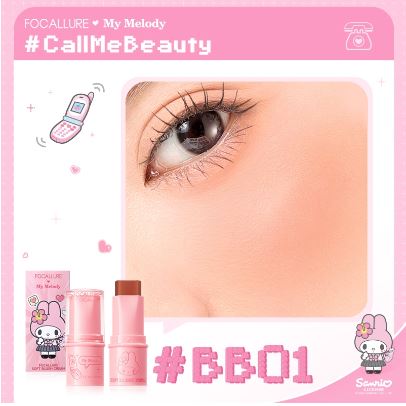 FCL Internasional Indonesia FOCALLURE FOCALLURE X Sanrio Pro Cream Multi-use Blush Stick