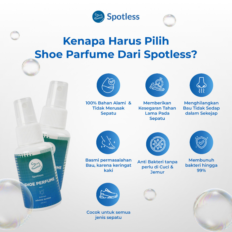 Bersih Grup Nusantara Spotless Shoe Perfume Lemonmint 