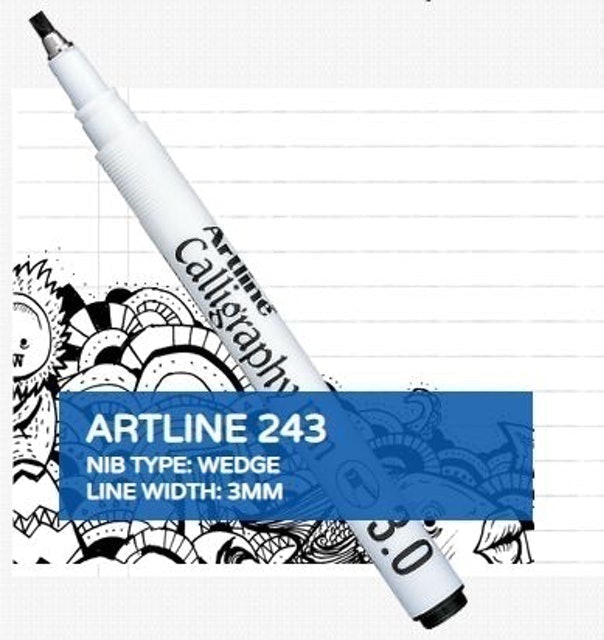  Artline  Calligraphy Pens