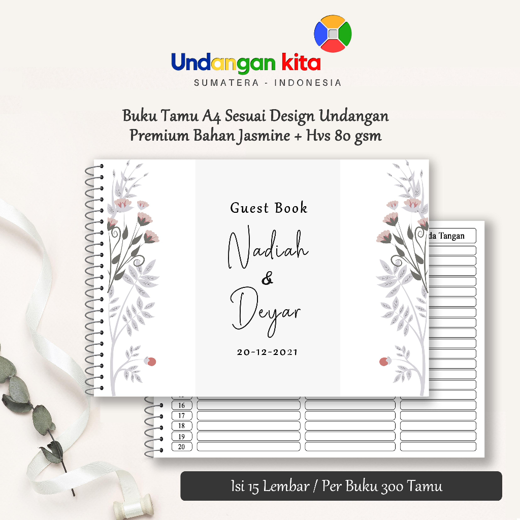 Undangan Kita Buku Tamu Softcover 4