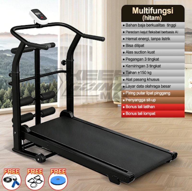 Keep Going Max Treadmill Manual Mode Dasar 2