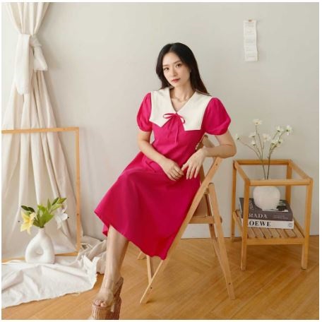 Aenor Cloth Norine A Line Dress Midi