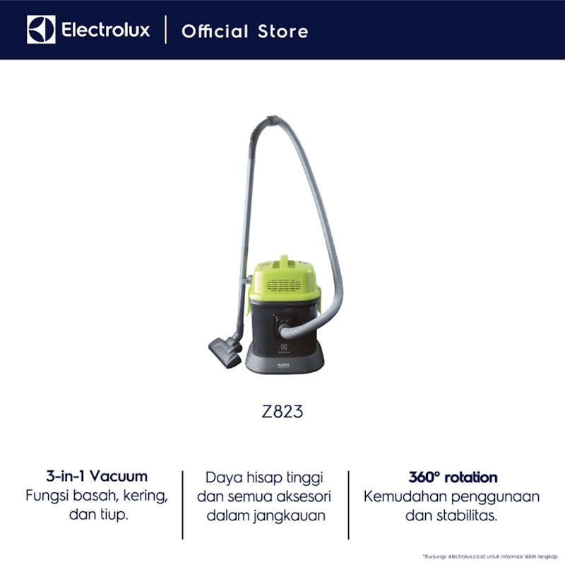 Electrolux Vacuum Cleaner Wet and Dry Z823