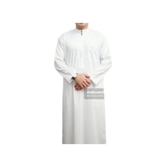 Mabsooth Jubah Pria Dewasa Putih