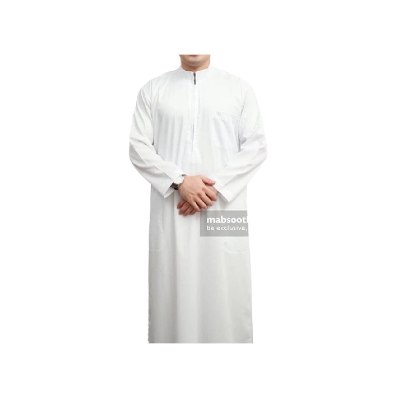 Mabsooth Jubah Pria Dewasa Putih 1