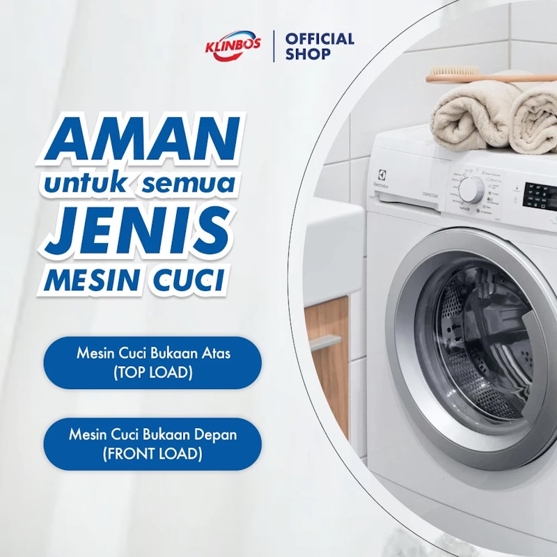 KLINBOS® Pembersih Mesin Cuci +Antibacterial 2