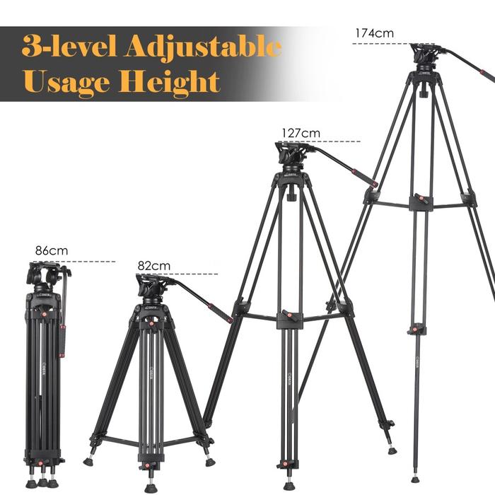 COSTA® Fluid Head Tripod  VT-P 1800