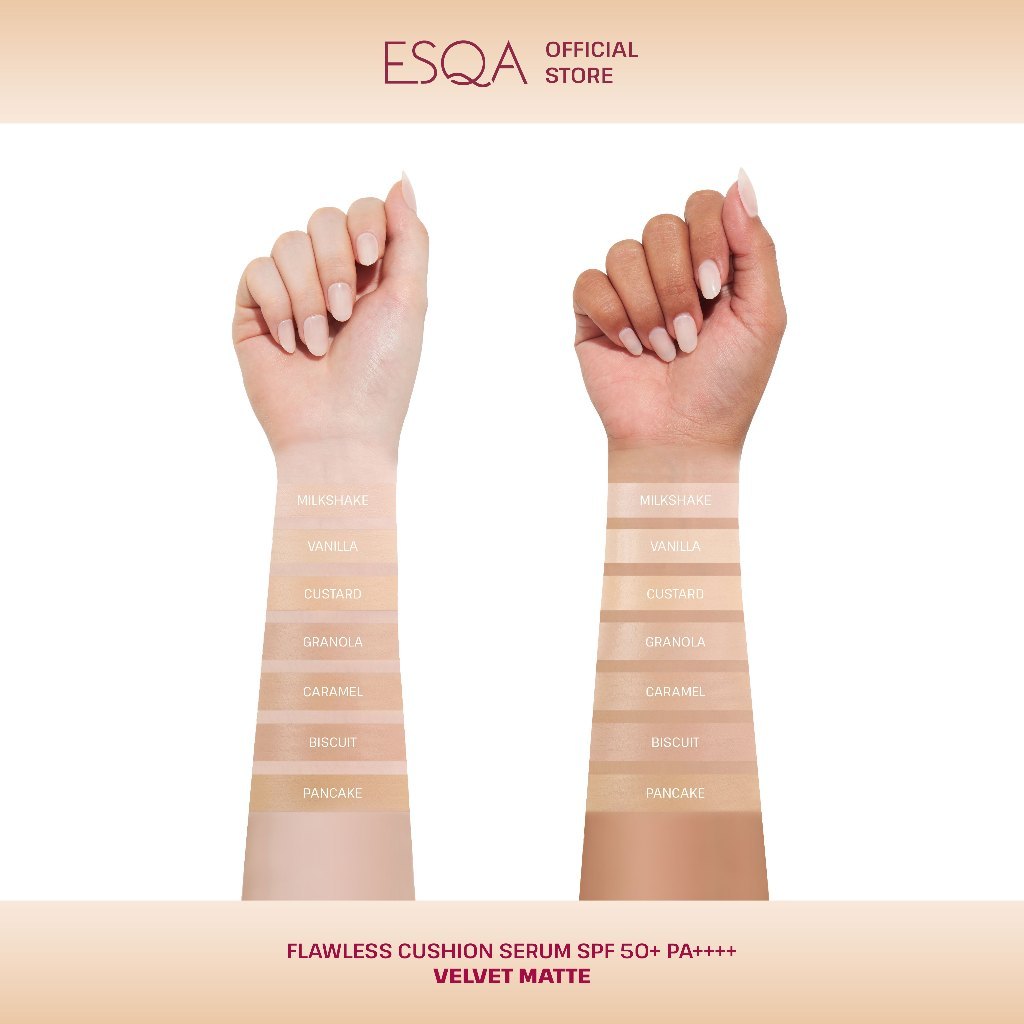 Keva Cosmetics International ESQA Flawless Cushion Serum Velvet Matte Truffle