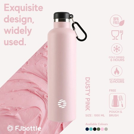 FEIJIAN Industry and Trade Co. FJbottle Botol Minum Olahraga Stainless Steel 1 Liter 