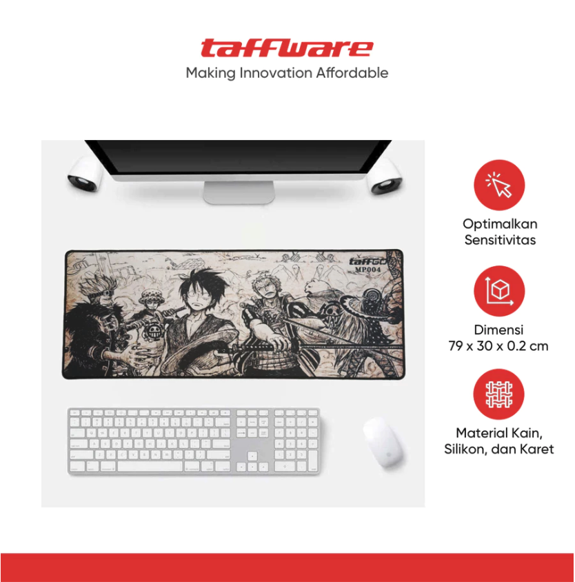 Jakarta Digital Nusantara TaffGO Professional Gaming Mouse Pad One Piece  MP004 