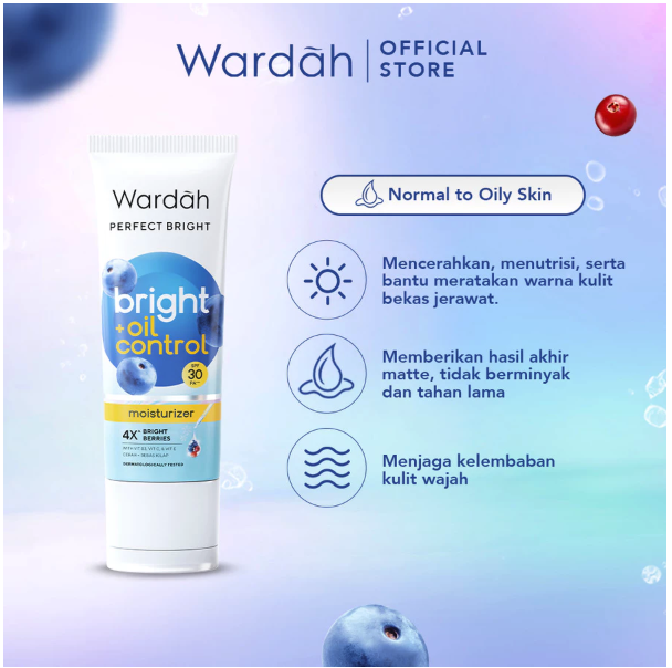 Paragon Technology and Innovation Wardah Perfect Bright Moisturizer Bright + Oil Control SPF 30 PA+++