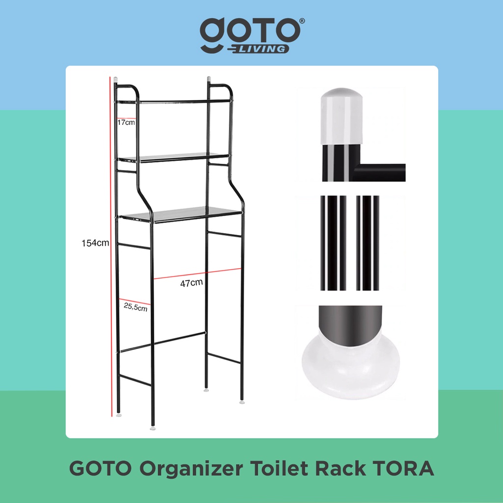 Pilar Niaga Makmur Goto Living Organizer Toilet Rack Tora