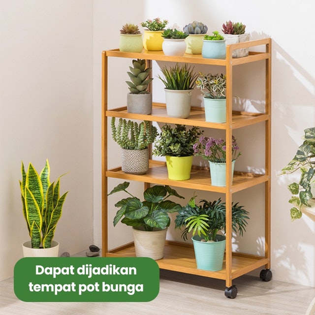 Dejavu Rak Dapur Susun Kayu HRK505