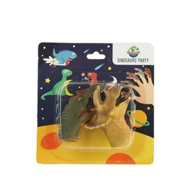 KKV New Canna Dinosaur Finger Hand Puppet Two Pack