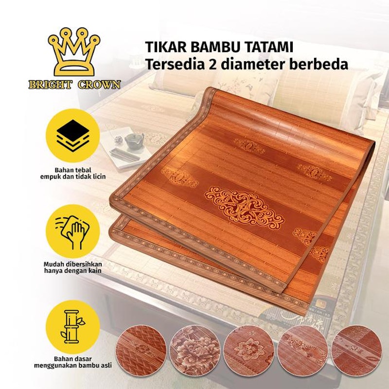 Bright Crown Tikar Bambu Tatami 5