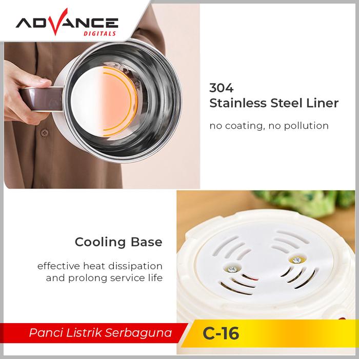 Mediatech Mandiri Indonesia Advance Panci Listrik Serbaguna C-16