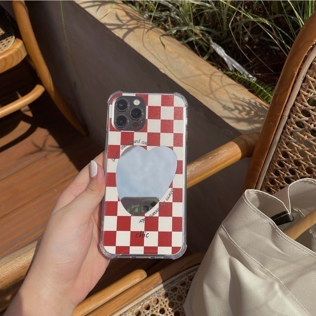 Warm Chessboard Mirror Case Checkered Collection
