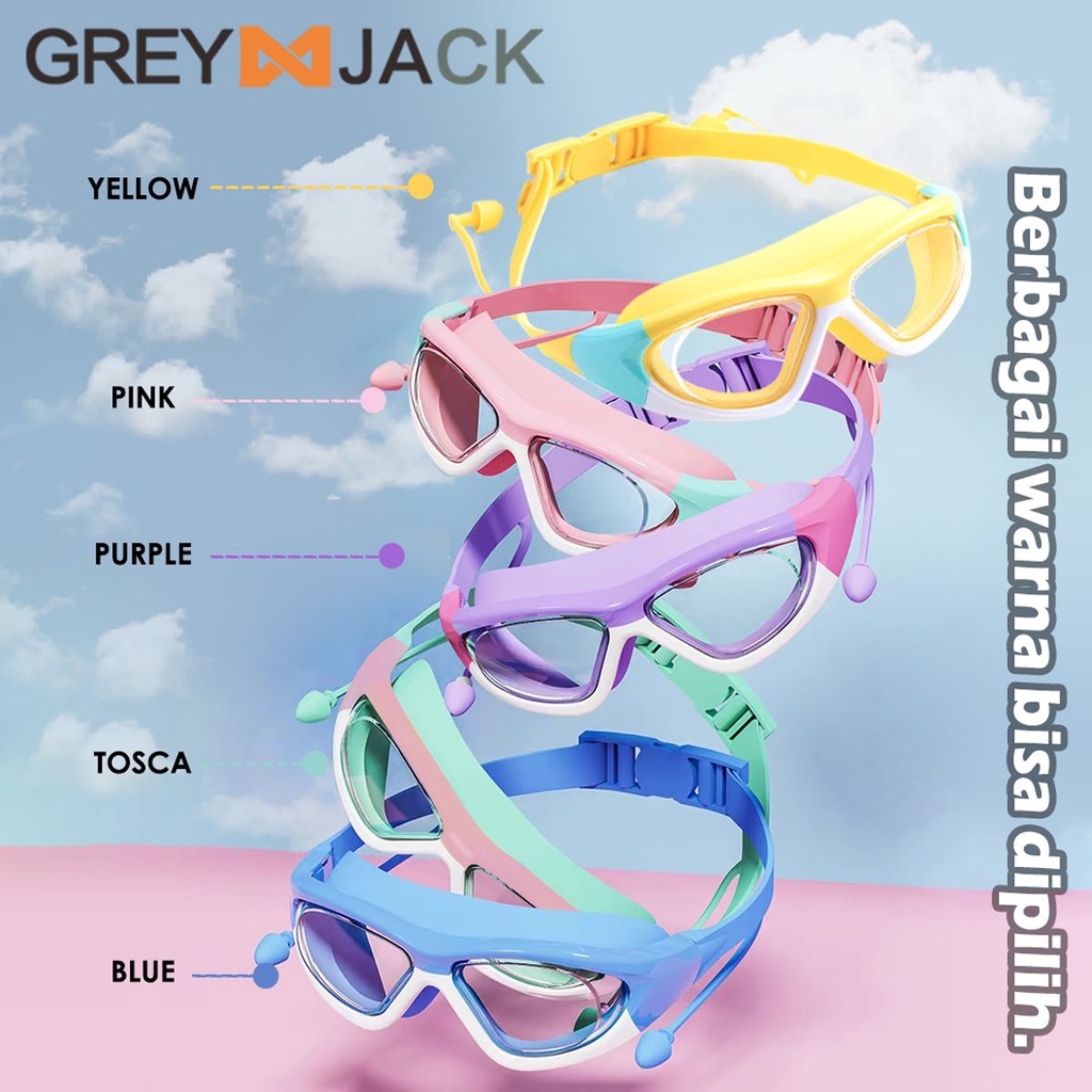 Grey Jack Eyewear Grey Jack Kacamata Renang Goggles Diving 5021