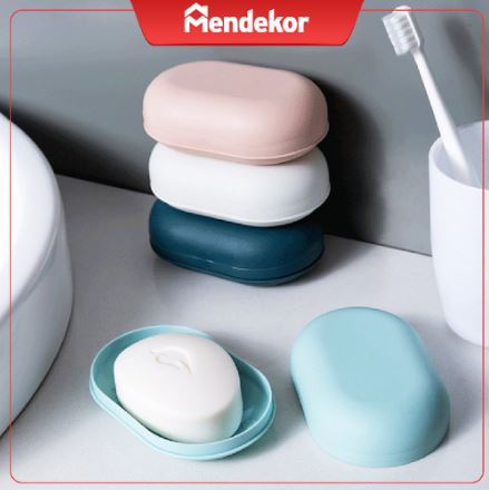 Mendekor Tempat Sabun Batang Kotak Kamar Mandi Plastik 