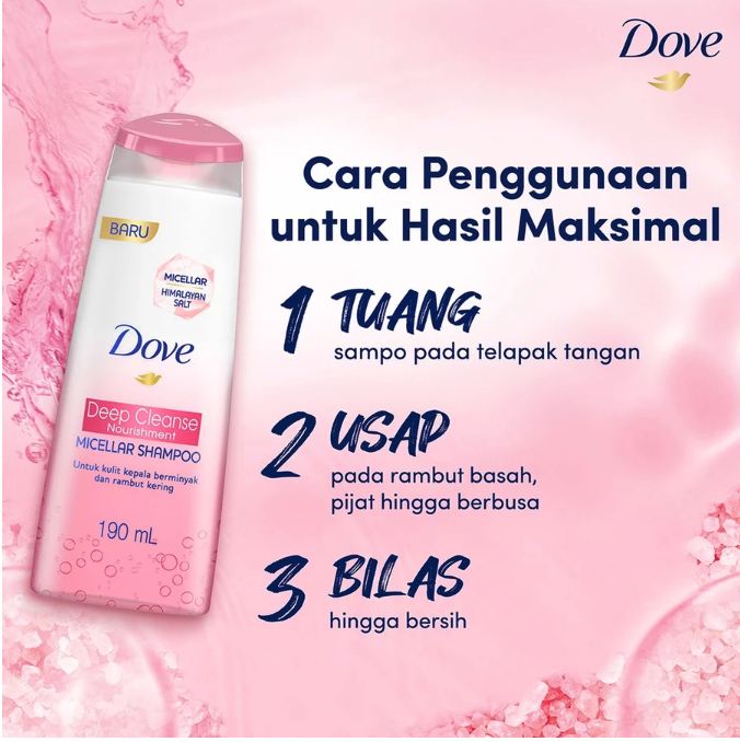 Dove Deep Cleanse Nourishment Micellar Shampoo
