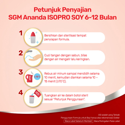 Sarihusada Generasi Mahardhika SGM Ananda Isopro Soy 6-12 Bulan