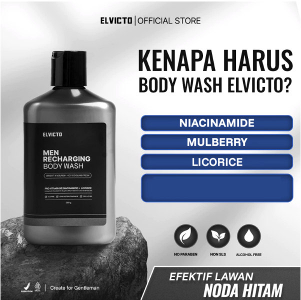  Elvicto Men Recharging Body Wash