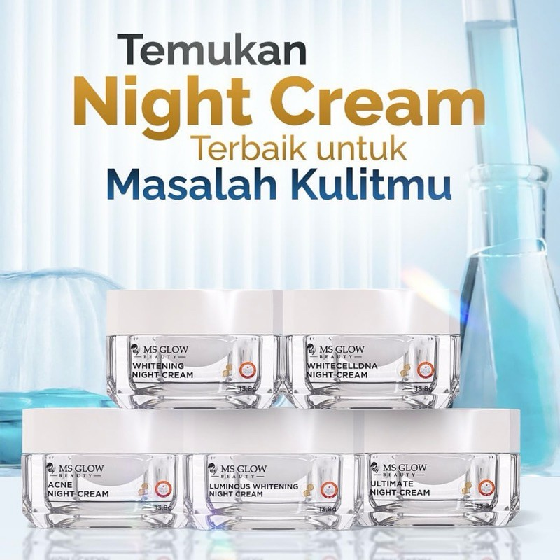 Kosmetika Cantik Indonesia MS Glow Acne Night Cream