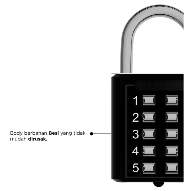 10 Digit Combination Padlock 4