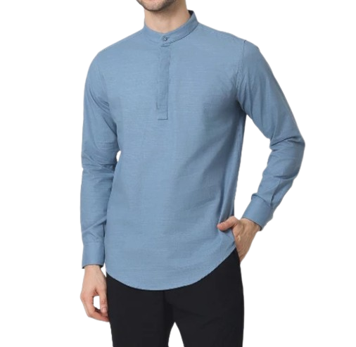 Cotton Well Oman Henley Shirt