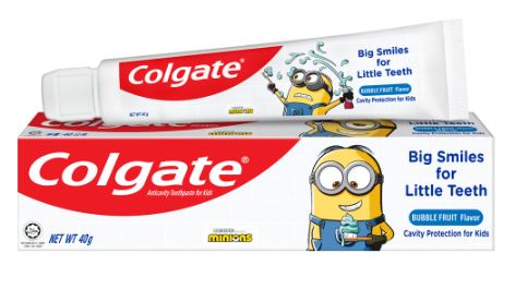 Colgate Anticavity Toothpaste for Kids Minion Bubble Fruit