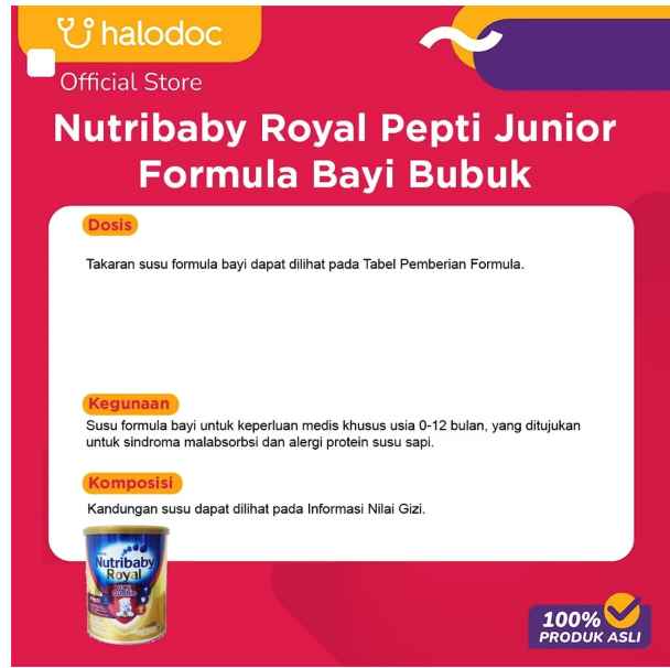 Nutricia Indonesia Sejahtera Nutribaby Royal Pepti