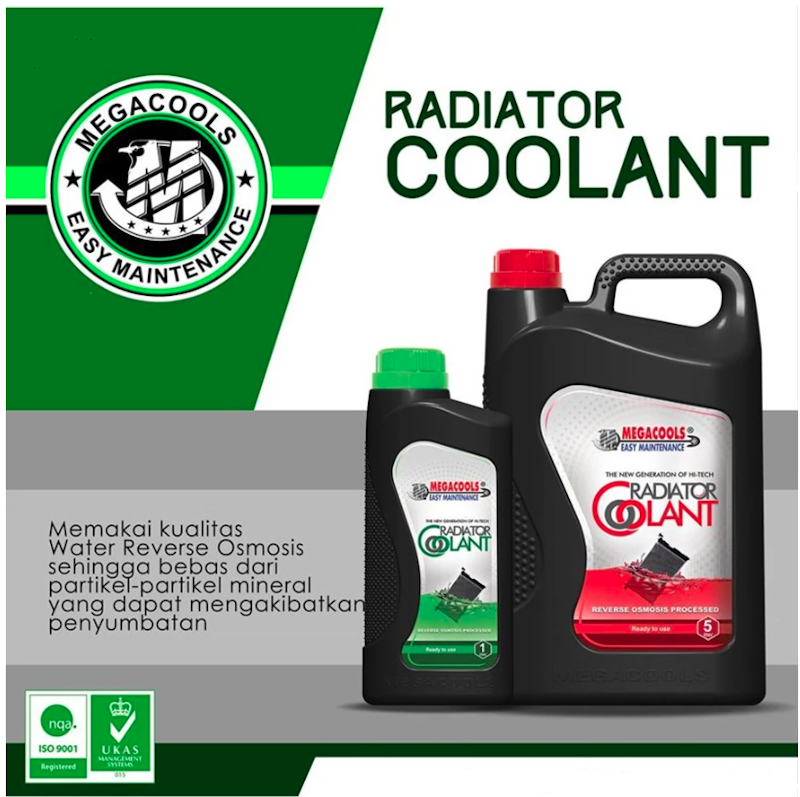Megacools Radiator Coolant Liter Green 2