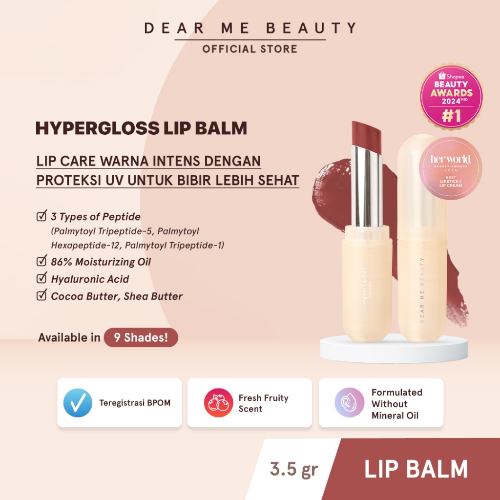 Garland Cantik Indonesia Dear Me Beauty Hypergloss Lip Balm Dear Rene