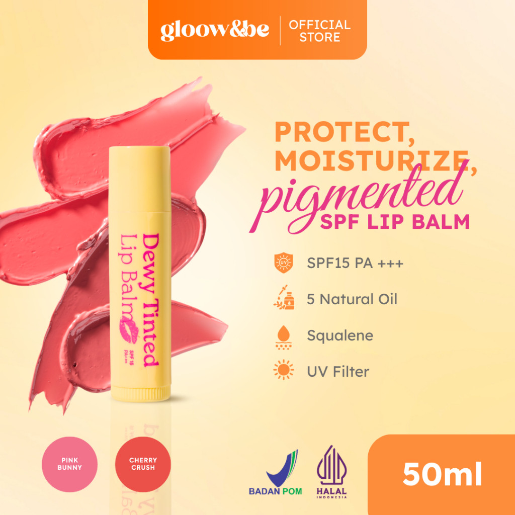 Gloow&be Dewy Tinted Lip Balm Cherry Crush