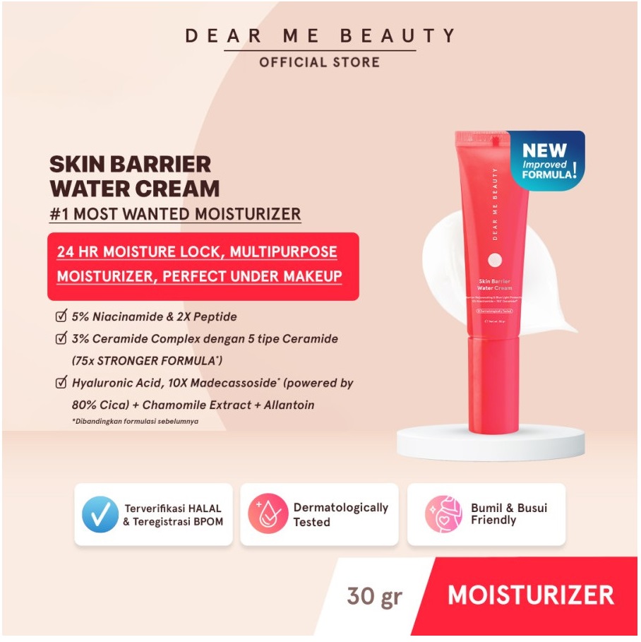 Garland Cantik Indonesia Dear Me Beauty Skin Barrier Water Cream