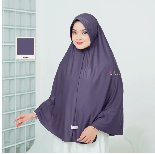  KENAN Sabrina Instan Hijab Bergo Daily Size XL Jumbo