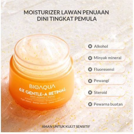 Bioaqua Cosmetics Bioaqua 6X Gentle-A Retinal Anti Aging Cream