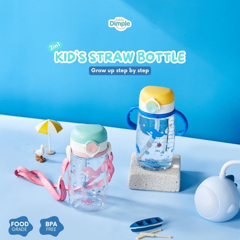 Little Dimple 2in1 Kid’s Straw Bottle