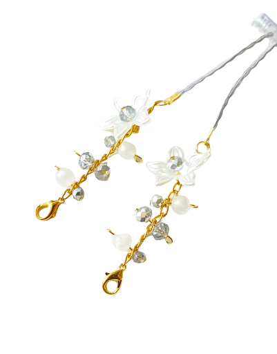 Nadeldza Strap Masker Hijab 2-in-1 - Aesthetic LiLy Gold Glam Series