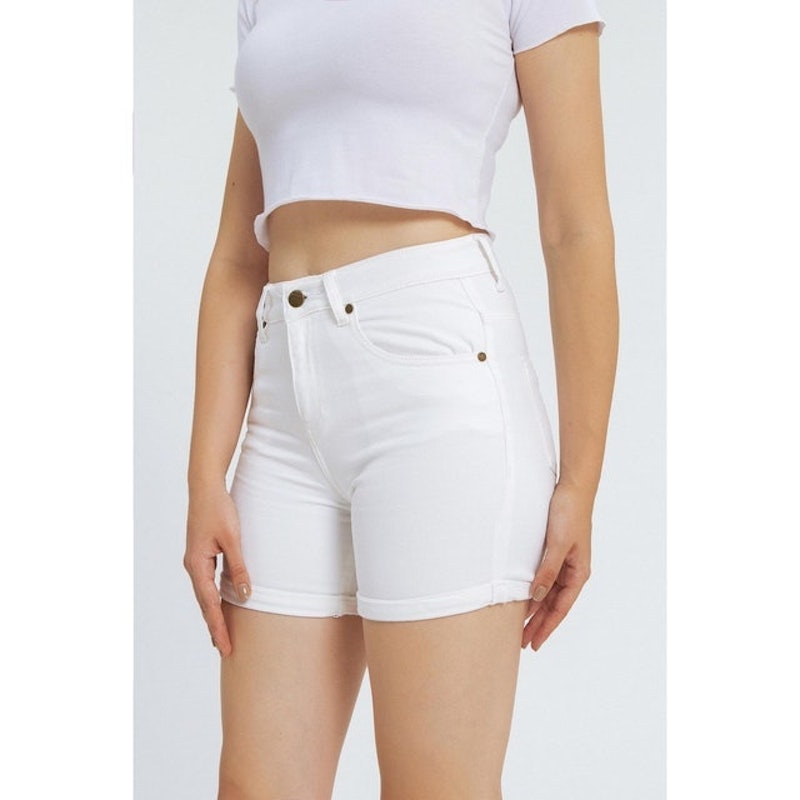 Finn White Shorts Jeans 2