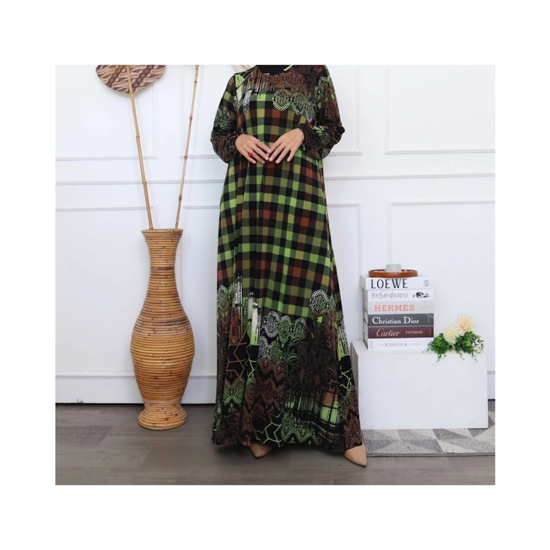 GMPN Gamis Motif Wanita Jersey Lemonskin 2