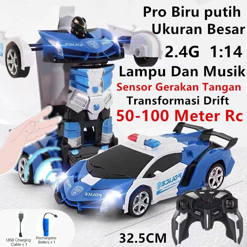  Nodia Toys 2.4G Pro Mobil Remote Control Deformasi Skala 1:14 