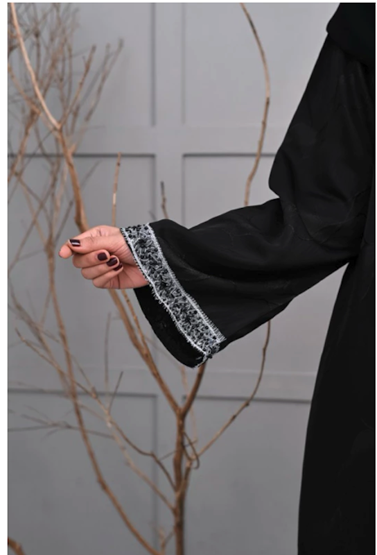 Darabirra Abaya Golden Metallic Jacquard brukat Swarovsky 5